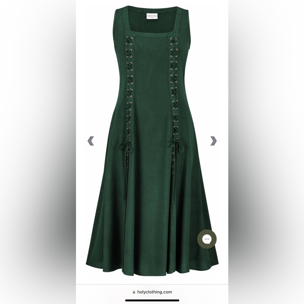 Holy Clothing Amelia Overdress in Huntress Green - 3x